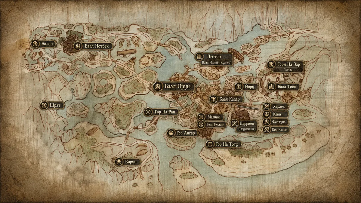 Болотный лагерь (карта)