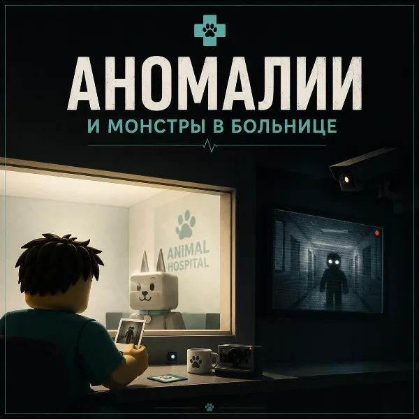 Обложка Animal Hospital в Roblox: гайд по всем аномалиям и больничным монстрам