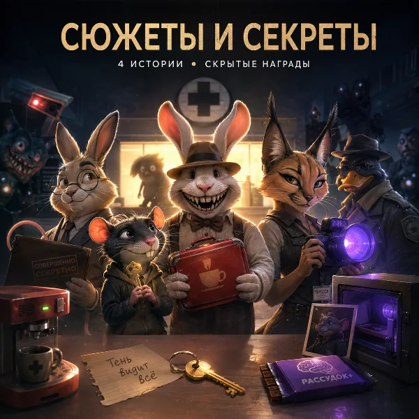 Обложка Animal Hospital Anomaly: все концовки Барни, Рэттью, Лиз и Рона