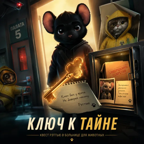 Обложка Ключ Рэттью в Animal Hospital (Roblox): как получить и что спрятано в сейфе палаты №5