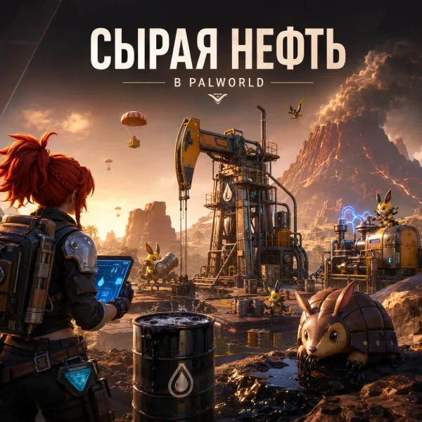 Обложка Сырая нефть в Palworld: как добывать, где искать и что из неё крафтить