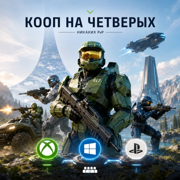 Обложка Halo: Campaign Evolved — есть ли мультиплеер: кооператив на 4 игроков, сплитскрин и кроссплей