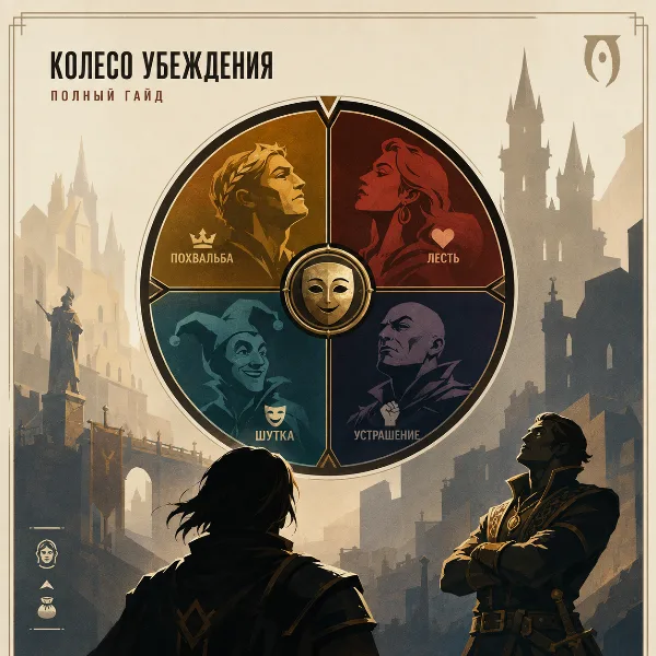Обложка «Колесо убеждения» в Oblivion Remastered: как повысить расположение и уговорить любого NPC