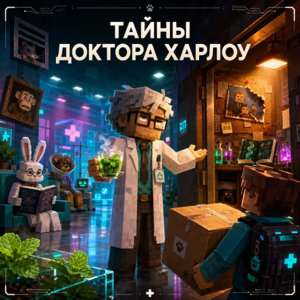 Обложка Доктор Харлоу в Animal Hospital Anomaly (Roblox): мятный чай, коробка и секретный кабинет — полное прохождение