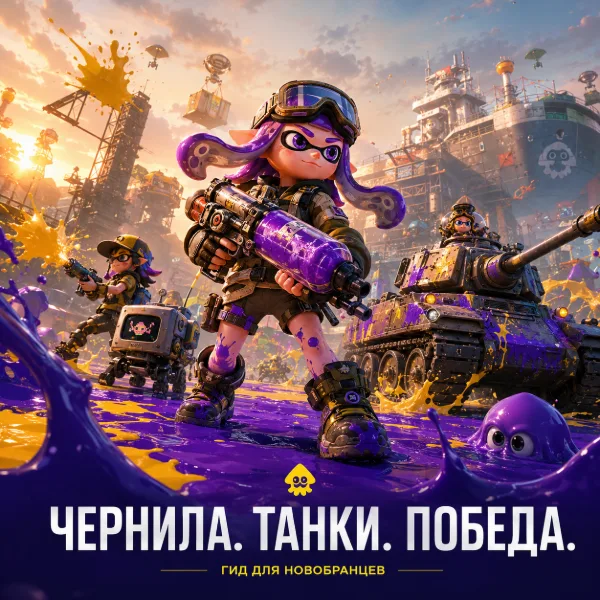 Обложка Гайд по Splatoon Raiders: как выжить и прокачаться — чернила, танки, гаджеты и все виды рейдов