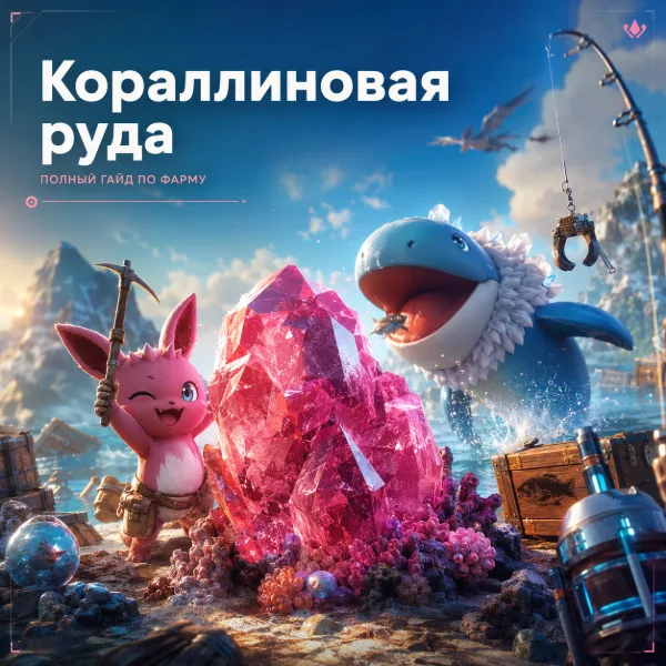 Обложка Кораллиновая руда в Palworld: где найти, как фармить эффективно и для чего нужна