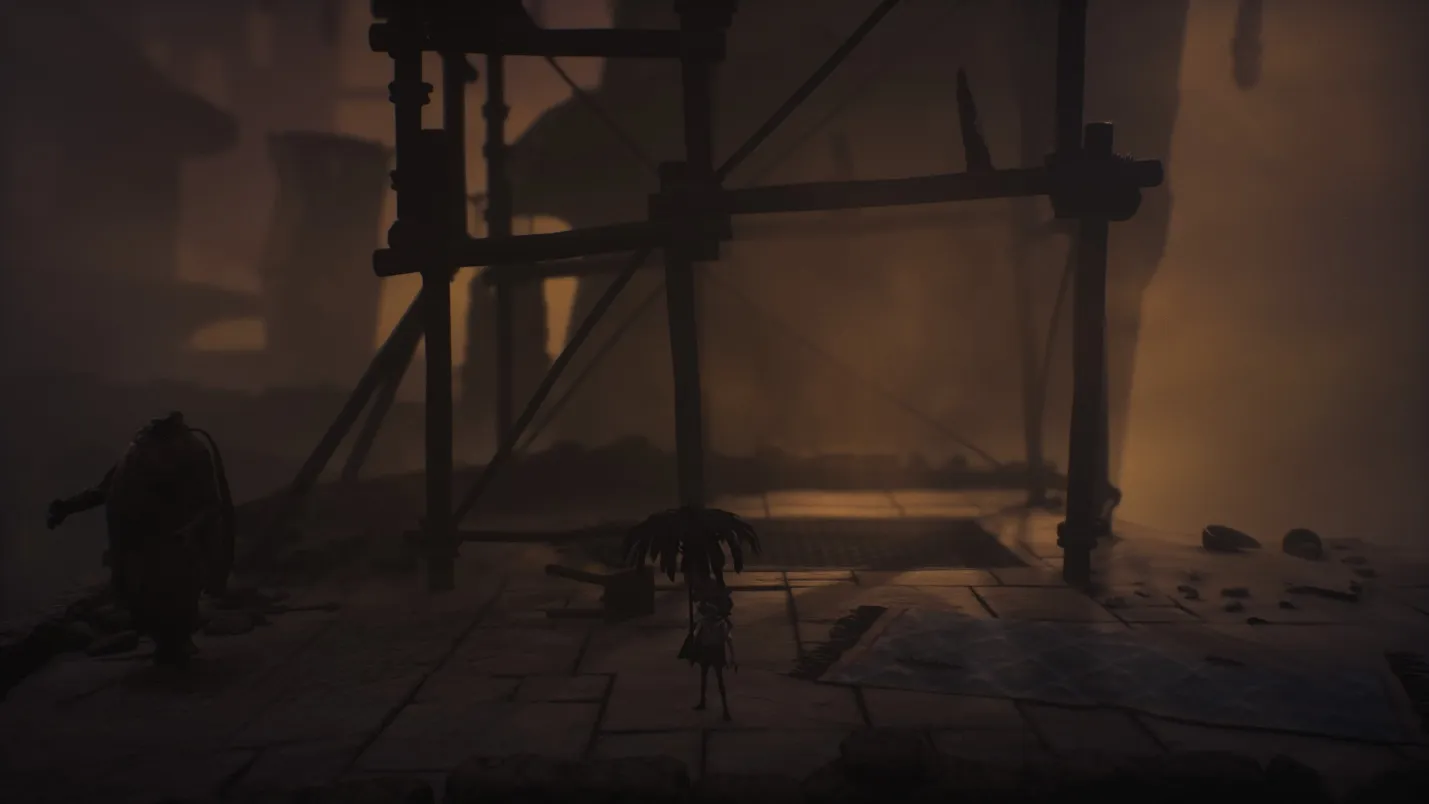 Достижение Город ветров в Little Nightmares 3 - раскрытие зонта перед приземлением в главе Некрополь