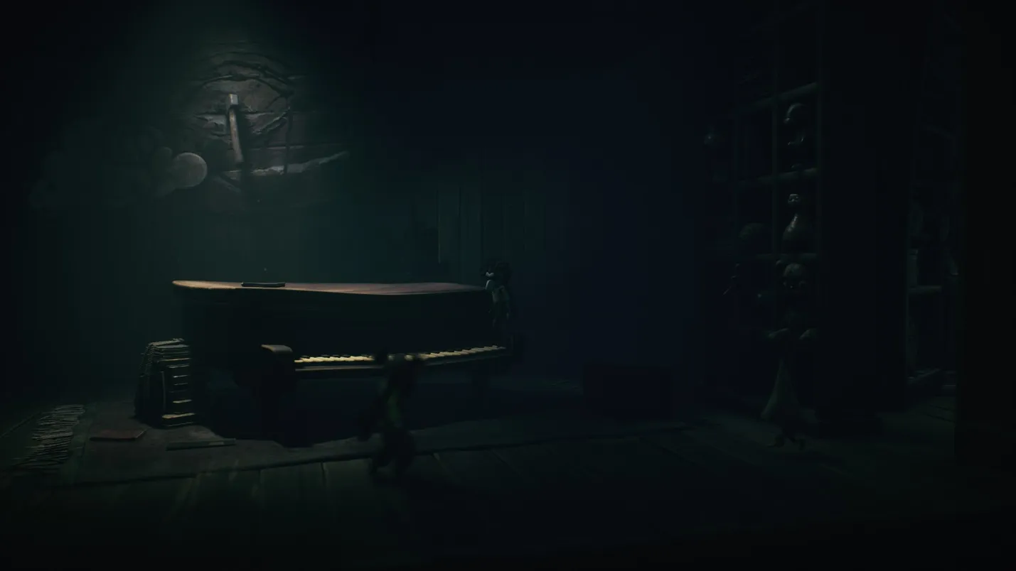 Достижение Чувство такта - раскачивание пианино в главе Карнавал Little Nightmares 3