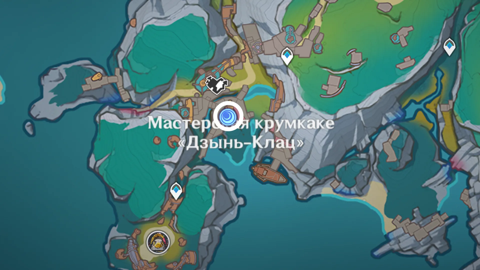 Мастерская крумкаке Дзынь-Клац - расположение алтаря Печатей Луны