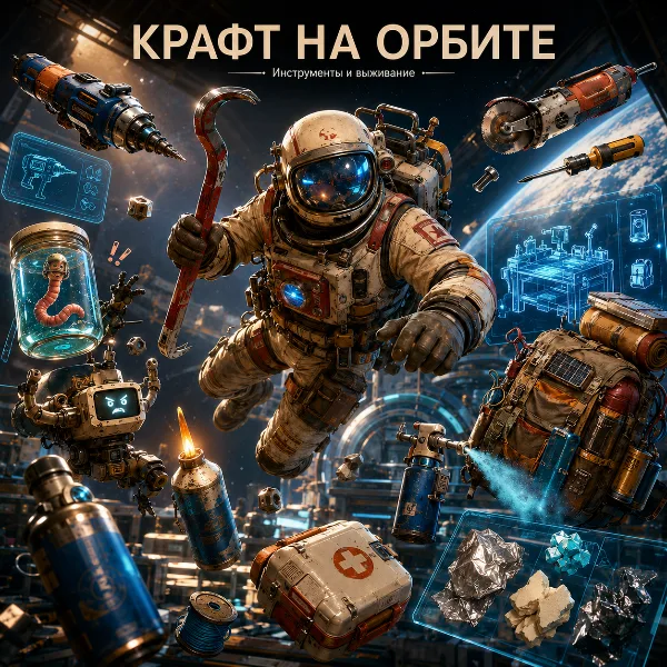 Обложка Крафт в Breathedge 2: все инструменты, чертежи, рецепты и модернизация скафандра