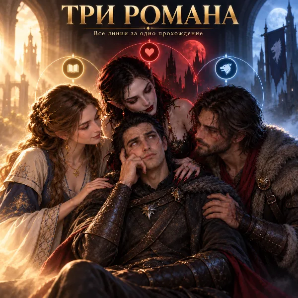Обложка Романы в The Blood of Dawnwalker: как начать отношения с Анкой, Лакрой и Скрейком