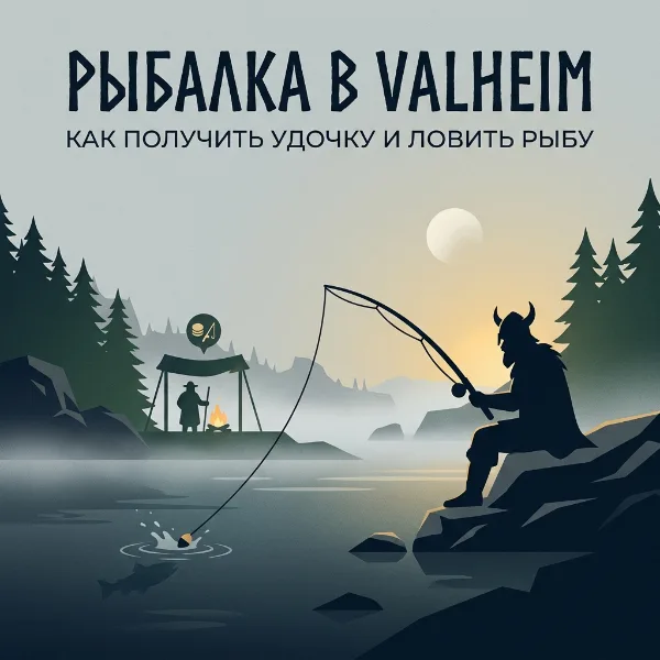 Обложка Рыбалка в Valheim: как получить удочку и ловить рыбу