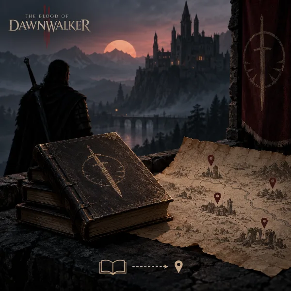 Обложка Все руководства «Мастерства меча» в The Blood of Dawnwalker: где искать