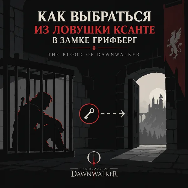 Обложка Как выбраться из ловушки Ксанте в замке Грифберг: The Blood of Dawnwalker
