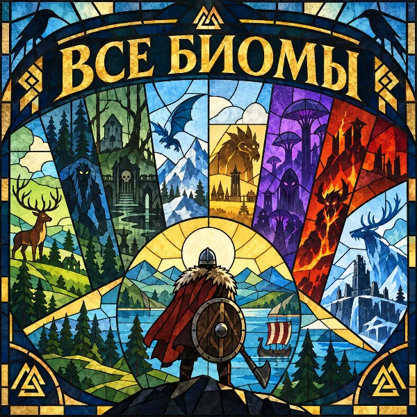 Обложка Порядок биомов в Valheim 1.0: гайд по прогрессу от Лугов до Дальнего севера