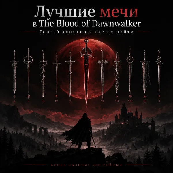Обложка Лучшие мечи в The Blood of Dawnwalker: топ-10 клинков и где их найти