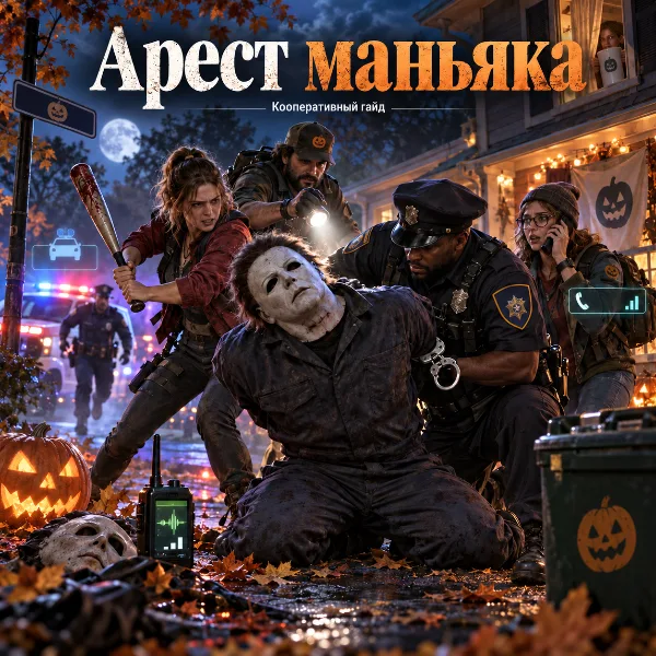 Обложка Halloween: The Game: как всей командой вызвать полицию и заковать Майкла Майерса