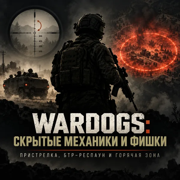 Обложка WARDOGS: скрытые механики и фишки — пристрелка, БТР-респаун и горячая зона