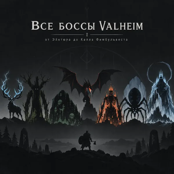 Обложка Все боссы Valheim: как вызвать и победить от Эйктюра до Калла Фимбульвеста