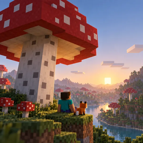 Обложка Пятнистый лес в Minecraft: где найти биом и что в нём растёт