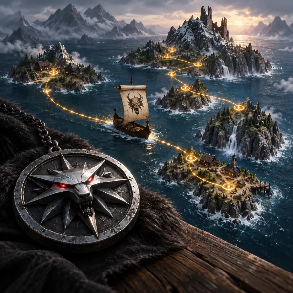 Обложка Все побочные квесты и контракты Скеллиге в The Witcher 3: гайд по каждому острову