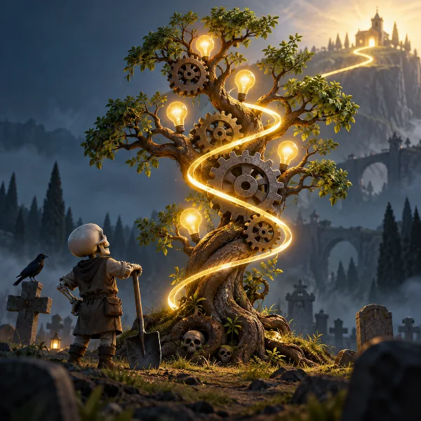 Обложка Как быстро прокачаться в Graveyard Keeper 2: навыки, вдохновения и технологии