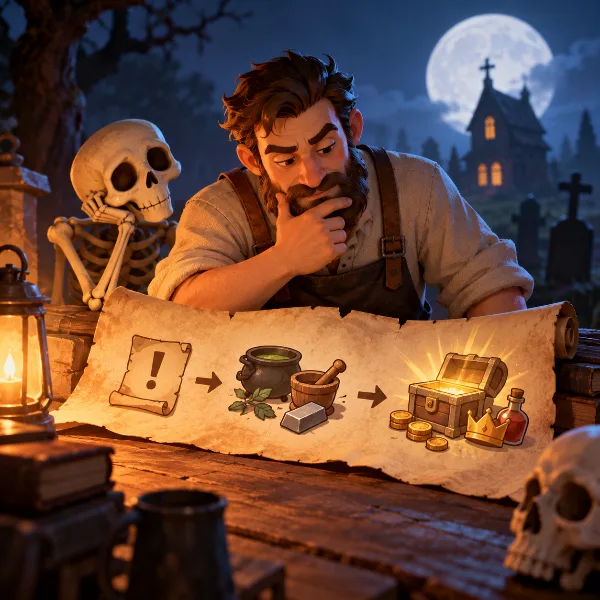 Обложка Все квесты Альберта в Graveyard Keeper 2: порядок прохождения, рецепты и награды