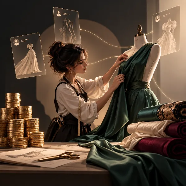 Обложка Dressmaker: сюжетные заказы — требования, бюджеты и подходящие ткани