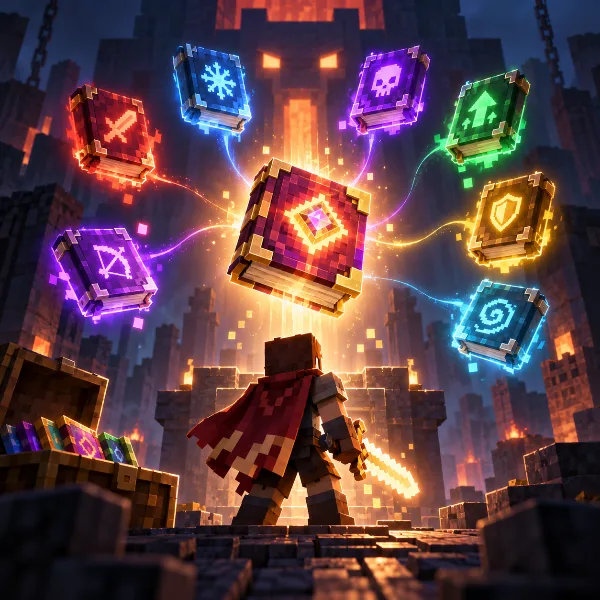Обложка Все зачарования в Minecraft Dungeons 2: где взять книги чар и какие выбрать