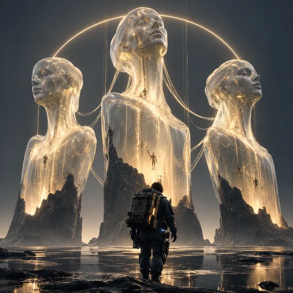 Обложка Death Stranding 2: побочный заказ 123 Mr. Impossible — где найти три хиральные скульптуры
