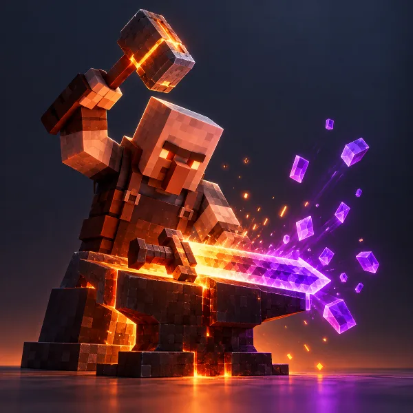 Обложка Кузнец в Minecraft Dungeons 2: мощь предмета, перековка эффектов и осколки