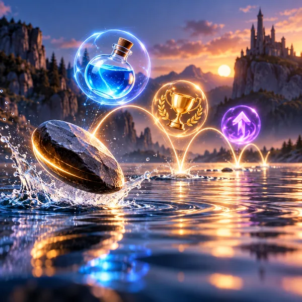 Обложка Коды Plus 1 Stone Skipping (октябрь 2026): зелья, победы и навык