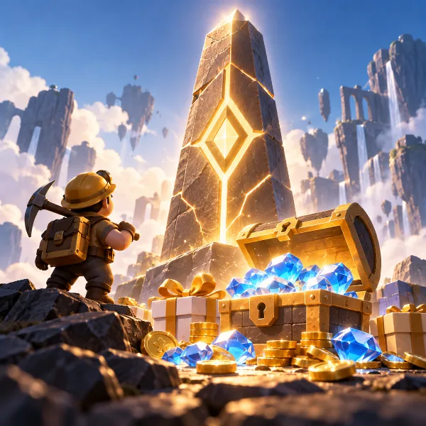 Обложка Коды Idle Obelisk Miner (октябрь 2026): подарки, самоцветы и сундуки