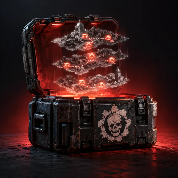 Обложка Все 36 тайников снабжения в Gears of War: E-Day — карта по актам и главам