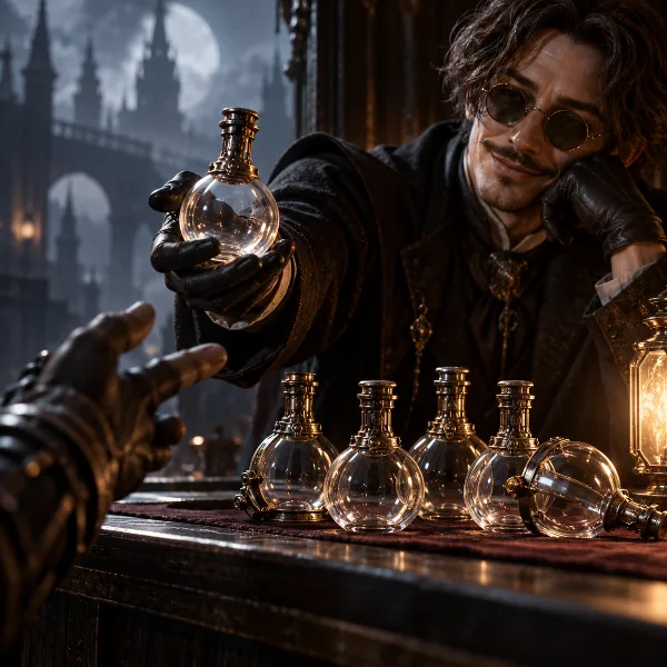 Обложка Valor Mortis: все пустые колбы феррожидкости (Empty Ferrofluid Flask) — локации и покупка у Луи