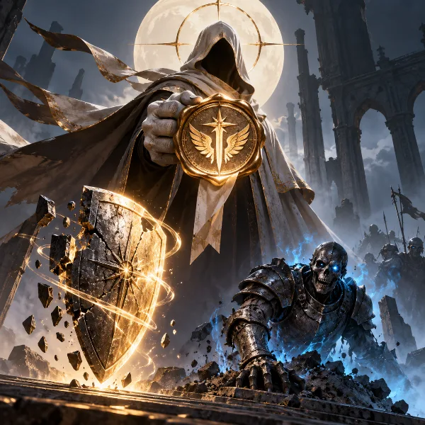 Обложка Valor Mortis: квест «Посланник» — печать Посланника, Трансмутация щита и Восставший солдат