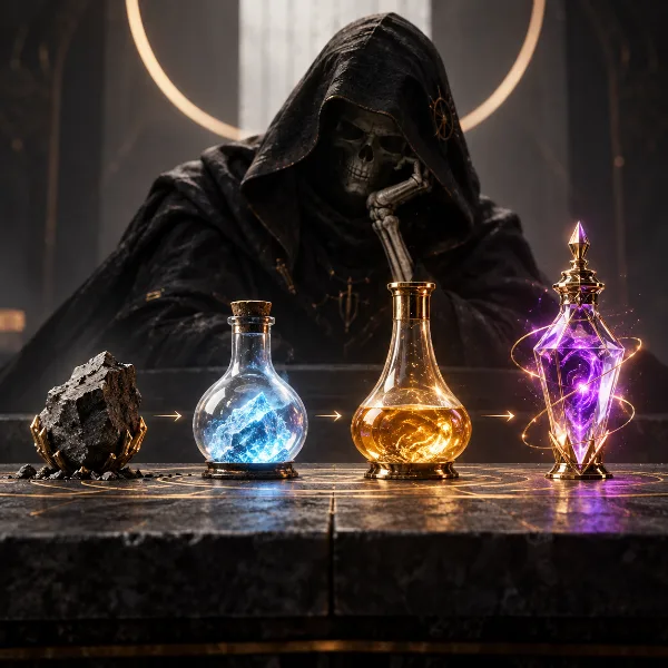 Обложка Все материалы трансмутации в Valor Mortis: локации Crude, Pure, Distilled и Quintessential
