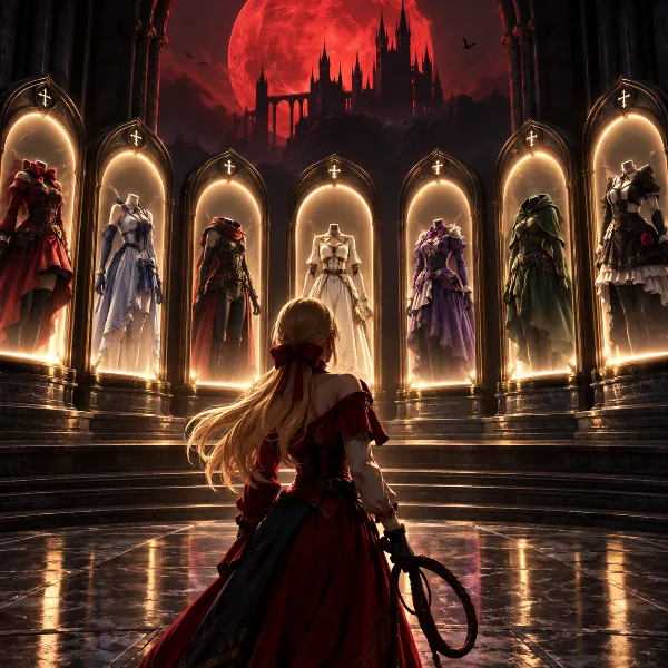 Обложка Все костюмы в Castlevania: Belmont's Curse — 7 скинов Роуз и как их получить