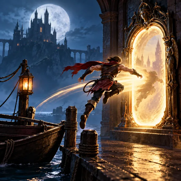 Обложка Как быстро перемещаться в Castlevania: Belmont's Curse — Пристань Перевозчика и Зеркало Жизни