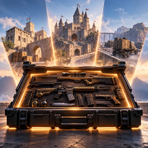 Обложка CS2: оружие для режима «Штурм» (Rush) — закупка под все арены, замки и Convoy