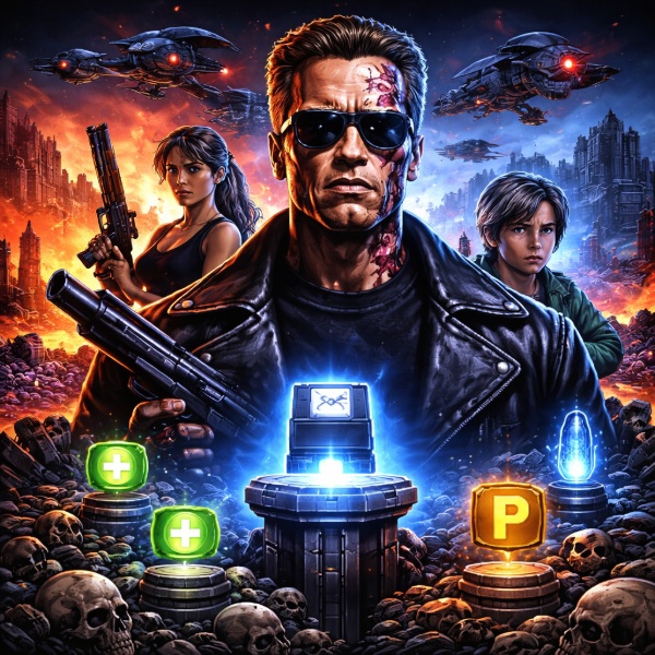Обложка Terminator 2D: NO FATE - где найти все эмблемы сохранения и метки продолжения на всех уровнях и в альтернативных сценариях