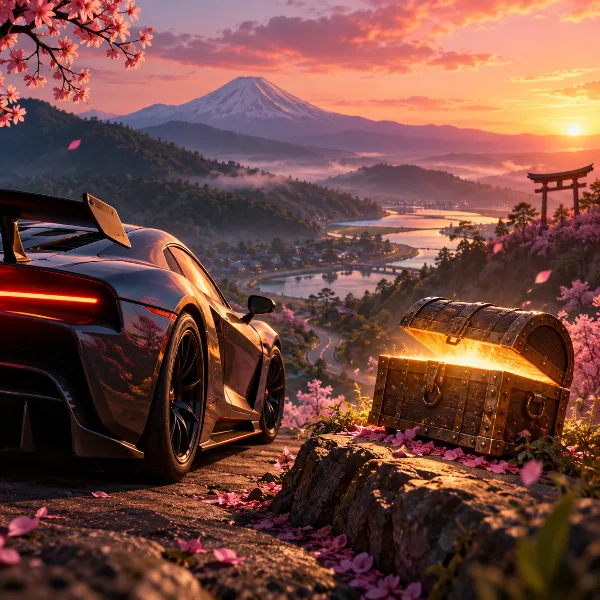 Обложка Forza Horizon 6: где сундук охоты за сокровищами в Сотояме (Horizon Meets)