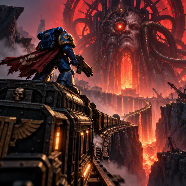 Обложка Warhammer 40K: Boltgun 2 — прохождение Corrupt Core и Facing The Arkifane: поезд, карьер и финал с Вашторром