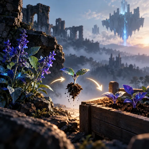 Обложка Индиго (Indigo Plant) в Enshrouded: где найти и как выращивать рассаду