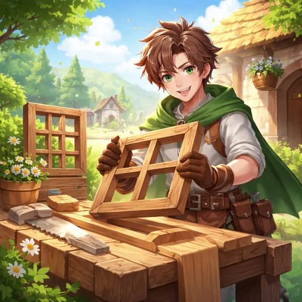 Обложка Hytale: как сделать окна без стекла — крафт столярного верстака и оконных блоков