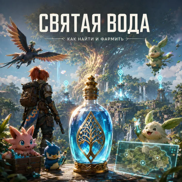 Обложка Святая вода Мирового Древа в Palworld: где найти, как фармить и для чего нужна
