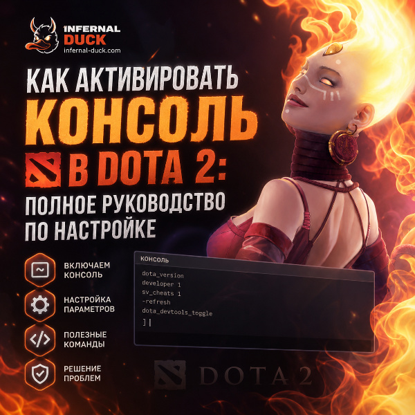 Обложка Как активировать консоль в Dota 2: полное руководство по настройке