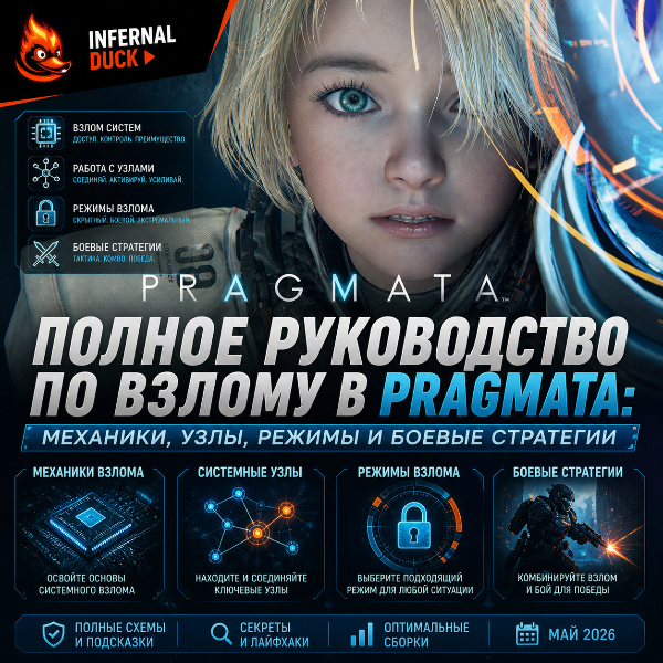Обложка Полное руководство по взлому в Pragmata: механики, узлы, режимы и боевые стратегии