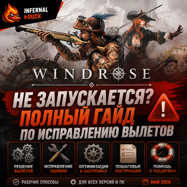 Обложка Windrose не запускается? Полный гайд по исправлению вылетов