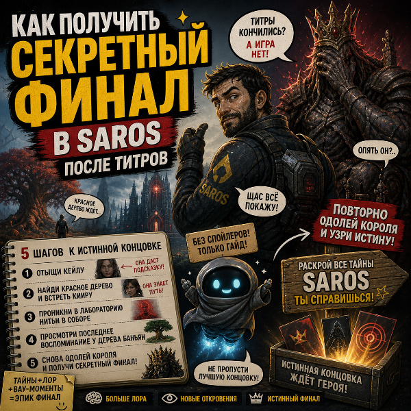 Обложка Как открыть истинную концовку в Saros: Полное руководство по всем этапам